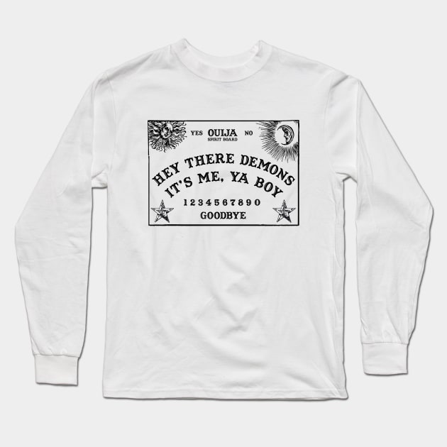 Ouija Board Long Sleeve T-Shirt by SpaceBees